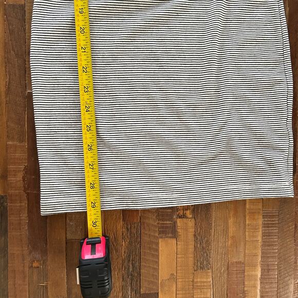 Topshop Petite Striped One-Shoulder Bodycon Dress/Top | Y2K Minimalist - Picture 4 of 5